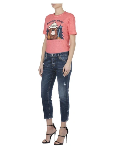 Shop Dsquared2 Cool Girl Cropped Jean In Blue