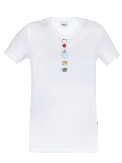 Shop Dondup Cotton T-shirt In White