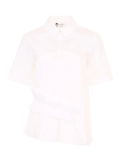 Shop Lanvin Cotton Blouse In Top (white)