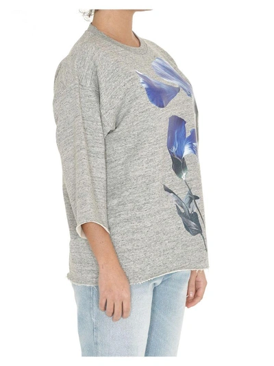 Shop Golden Goose Liliana Sweatshirt In Mel Grey-flower
