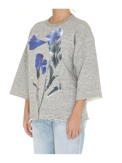 Shop Golden Goose Liliana Sweatshirt In Mel Grey-flower