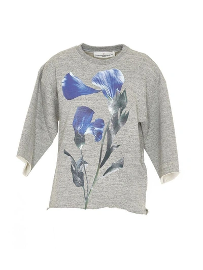 Shop Golden Goose Liliana Sweatshirt In Mel Grey-flower