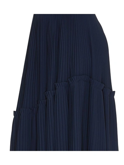 Shop Kenzo Skirt In Bleu Marine
