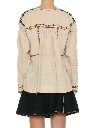 Shop Isabel Marant Étoile Bilcky Blouse In Beige