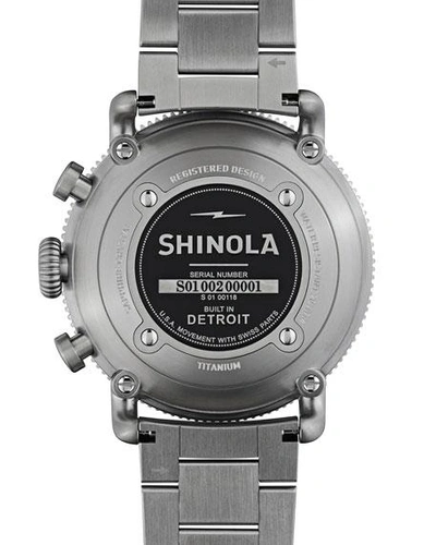 Shop Shinola Men's 48mm Limited Edition Black Blizzard Watch