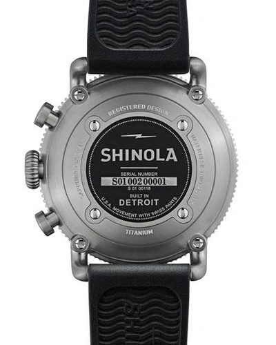 Shop Shinola Men's 48mm Limited Edition Black Blizzard Watch