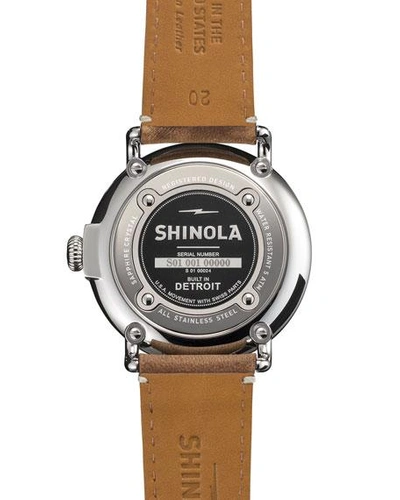 Shop Shinola Men's 41mm Runwell Men's Watch, Light Blue