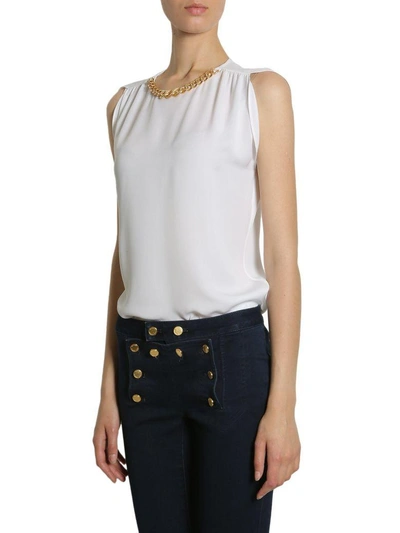 Shop Michael Michael Kors Silk Shirt In White