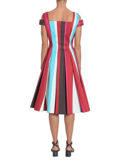 Shop Paule Ka Striped Dress In Multicolor