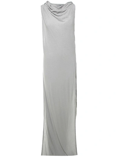 Shop Rick Owens Layered Cotton-jersey Column Gown Drkshdw In Grigio