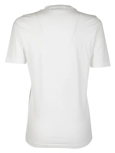 Shop Dsquared2 Icon Embroidered T-shirt In Bianco