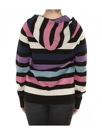 Shop Marc Jacobs Zip Up Sweatshirt In Pink Multi