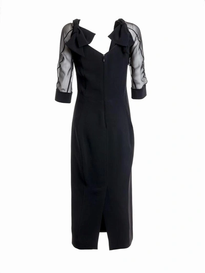 Shop Dsquared2 Sheer Midi Dress In Black