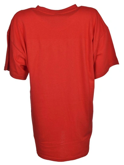 Shop P.a.r.o.s.h. Printed T-shirt In Rosso