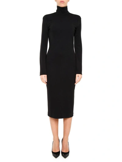 Shop Dsquared2 Jersey Dress In Nero