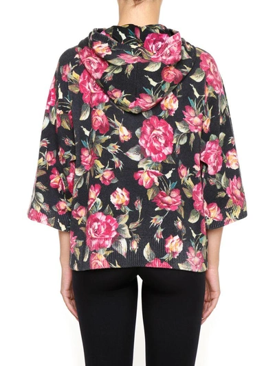 Shop Dolce & Gabbana Oversize Fit Dress In Rose Fondo Neronero