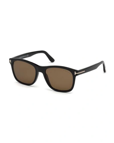 Tom Ford Eric Square Acetate Sunglasses In Black