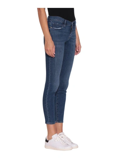 Shop Frame Cotton Denim Jeans In Blu