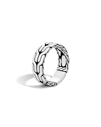 Shop John Hardy Men's Silver Woven Chain Ring