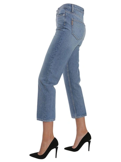 Shop Paige Sarah Straight Jeans In Denim