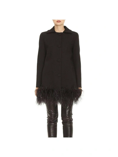Shop Boutique Moschino Coat Coat Women  In Black
