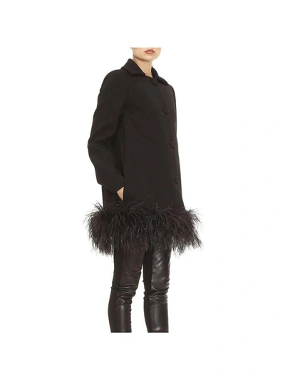 Shop Boutique Moschino Coat Coat Women  In Black