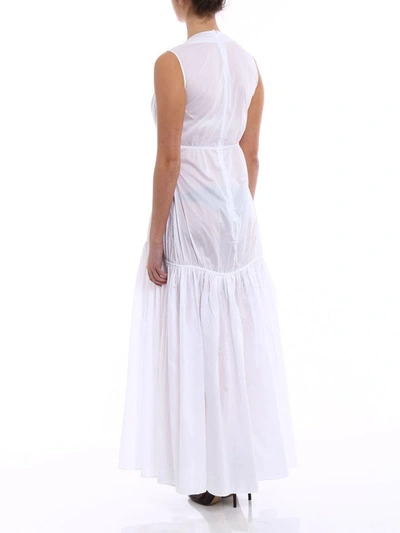 Shop Ermanno Scervino Palm Trees Applique Dress In Bianco