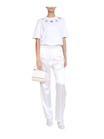 Shop Givenchy Stars Jersey Cotton T-shirt In Bianco