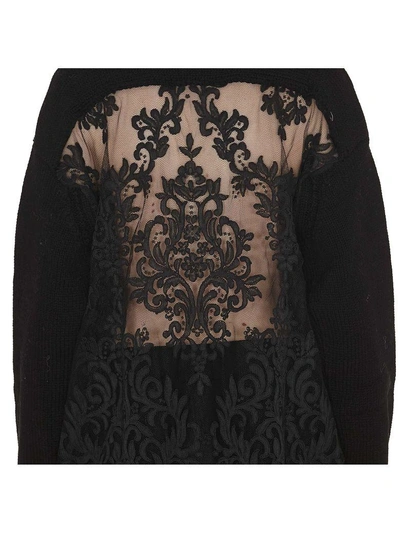 Shop N°21 Back Lace Cardigan In Black