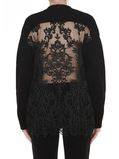 Shop N°21 Back Lace Cardigan In Black