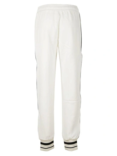 Shop Dolce & Gabbana Contrast Panel Track Pants In Bianco