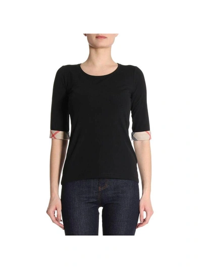 Shop Burberry T-shirt T-shirt Women  In Black