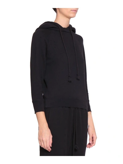 Shop Helmut Lang Cotton Hoodie In Nero