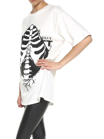 Shop Jeremy Scott Printed Cotton-jersey T-shirt In White