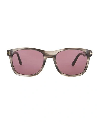 Shop Tom Ford Eric Ombre Acetate Sunglasses In Smoke