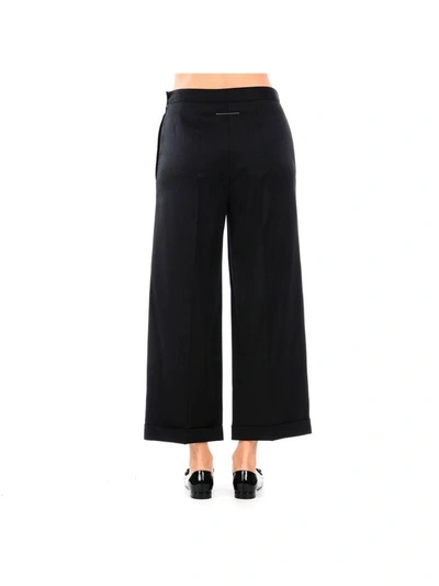 Shop Mm6 Maison Margiela Trousers In Nero