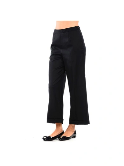 Shop Mm6 Maison Margiela Trousers In Nero