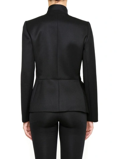 Shop Lanvin Embellished Button Blazer In Black|nero