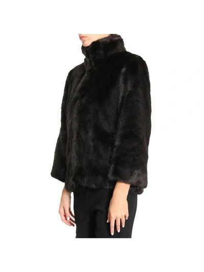 Shop Michael Michael Kors Coat Coat Women  In Black