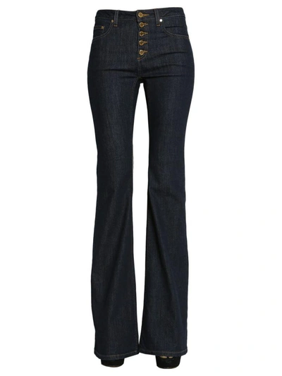 Shop Michael Michael Kors Selma Flare Jeans In Blue