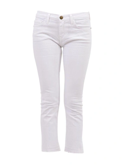 Shop Current Elliott Cropped Skinny Jeans White