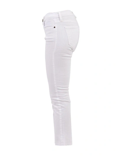 Shop Current Elliott Cropped Skinny Jeans White