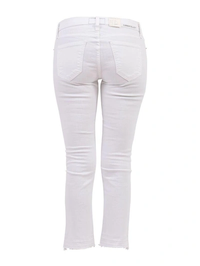 Shop Current Elliott Cropped Skinny Jeans White