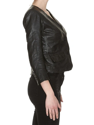 Shop Bully Leather Jacket In Black