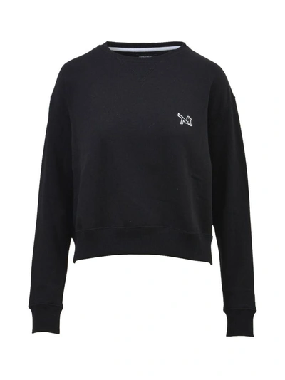Shop Calvin Klein Embroidered Sweatshirt In Black