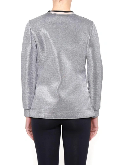 Shop Fendi Karlito Sweatshirt In Silver|metallico