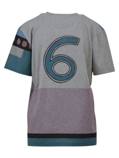 Shop Valentino Counting T-shirt In Grey
