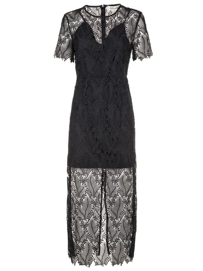 Shop Diane Von Furstenberg Lace Dress In Black