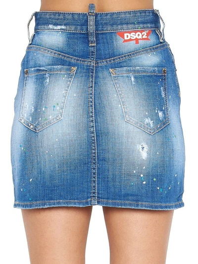 Shop Dsquared2 Skirt In Light Blue