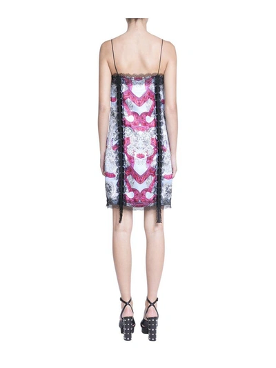 Shop Versace Viscose And Lace Dress In Rosa